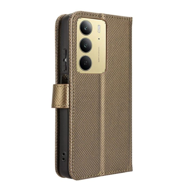 Δερματινη Θηκη Realme 14x 5g Ραφή Με Λουράκι