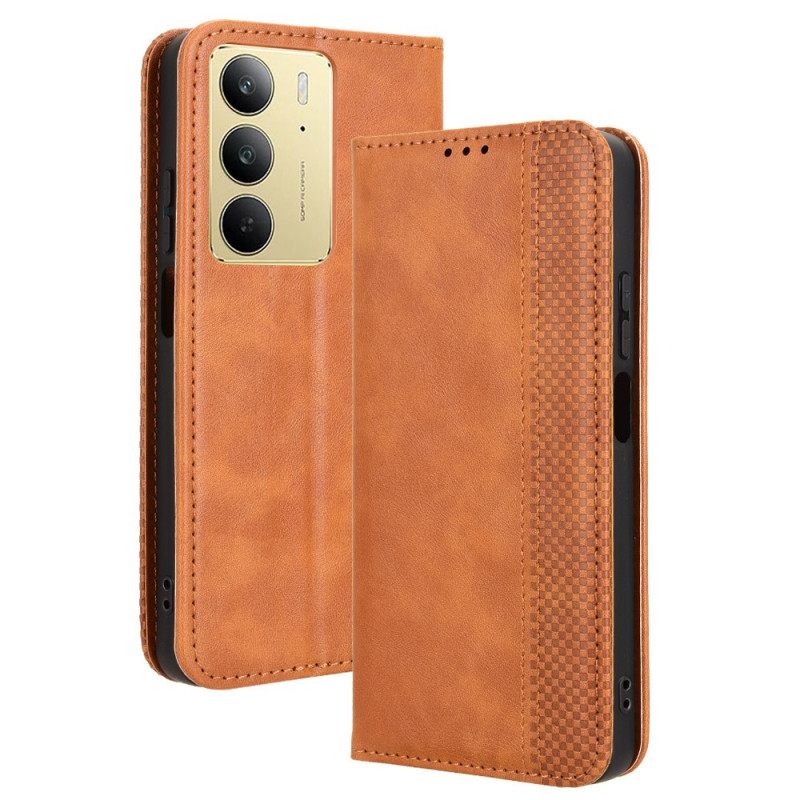 Δερματινη Θηκη Realme 14x 5g Vintage Περίγραμμα