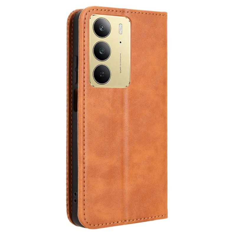 Δερματινη Θηκη Realme 14x 5g Vintage Περίγραμμα
