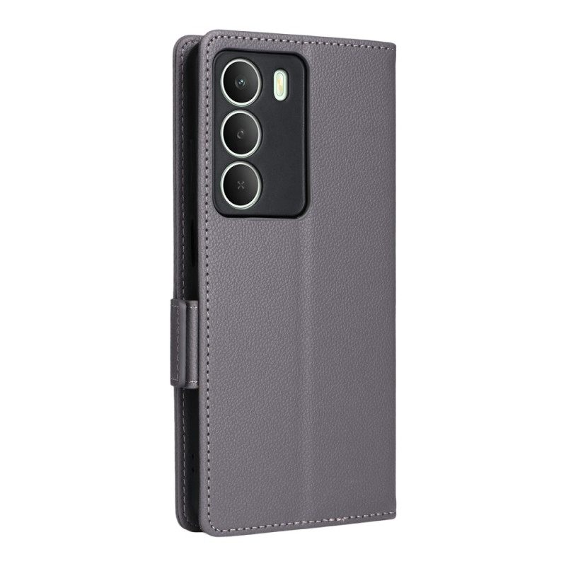 Δερματινη Θηκη Realme 14x 5g Υφή Λίτσι Με Κορδόνι