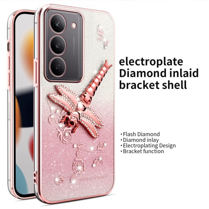 Κάλυμμα Realme 14x 5g Θήκη Για Δαχτυλίδι Με Λιβελούλα Kadem Σιλικόνης