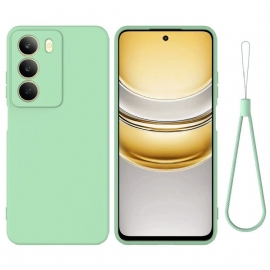 Κάλυμμα Realme 14x 5g Υγρή Σιλικόνη Με Κορδόνι