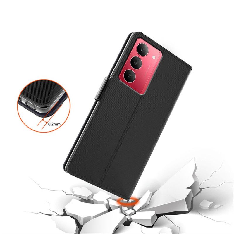 Θηκη Κινητου Realme 14x 5g Καθρέφτης Και Αφαιρούμενη Θήκη Καρτών