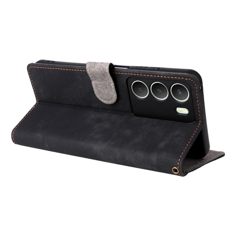 Θηκη Κινητου Realme 14x 5g Προστασία Rfid Από Δέρμα Συνθετικού Δέρματος Δέρμα