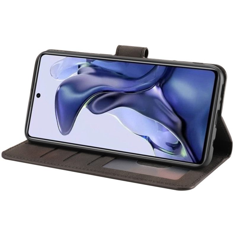 Κάλυμμα Poco X4 Pro 5G Δερμάτινο Στυλ Με Λουράκι