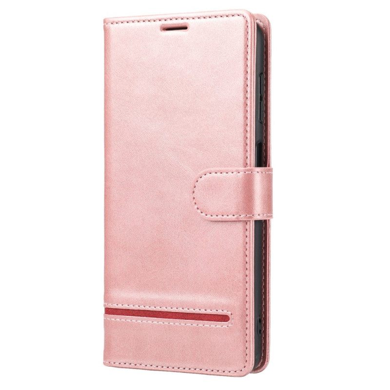 Κάλυμμα Poco X4 Pro 5G Line Leather Effect