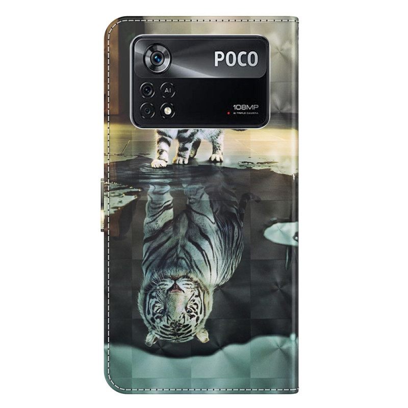 Κάλυμμα Poco X4 Pro 5G με κορδονι Dream Of Kitten With Strap