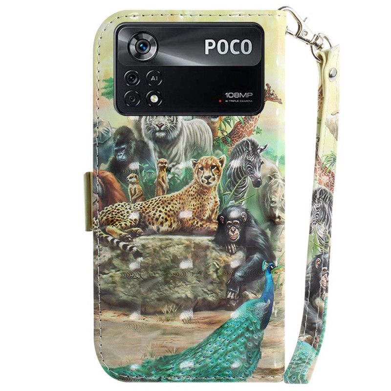 Κάλυμμα Poco X4 Pro 5G με κορδονι Thong Safari