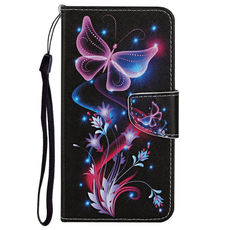 Κάλυμμα Poco X4 Pro 5G με κορδονι Χορός Των Strappy Butterflies
