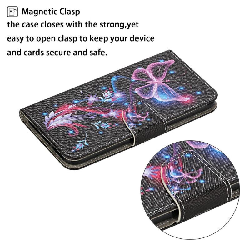Κάλυμμα Poco X4 Pro 5G με κορδονι Χορός Των Strappy Butterflies