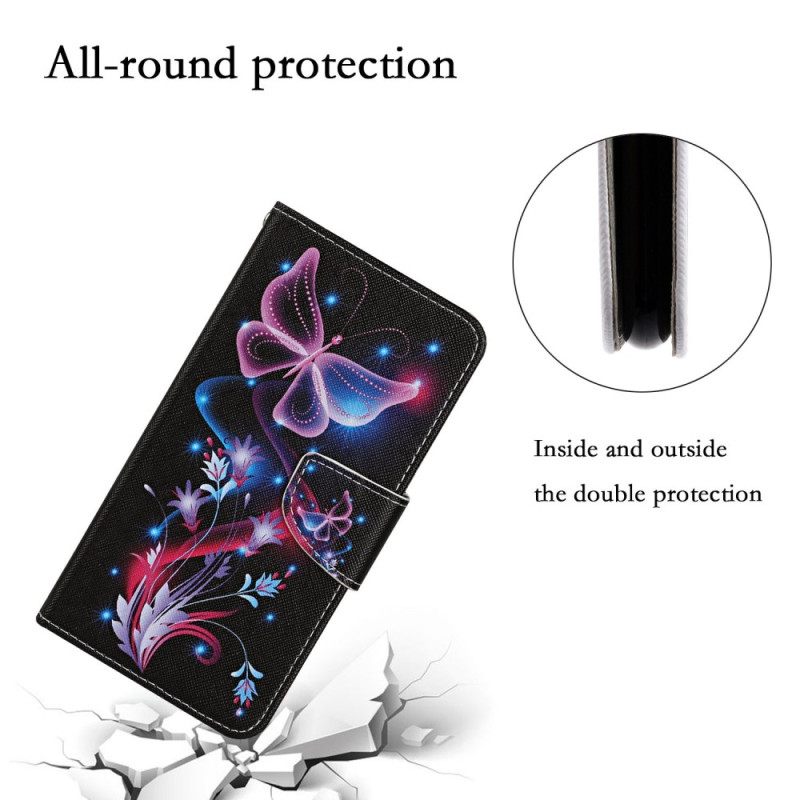 Κάλυμμα Poco X4 Pro 5G με κορδονι Χορός Των Strappy Butterflies