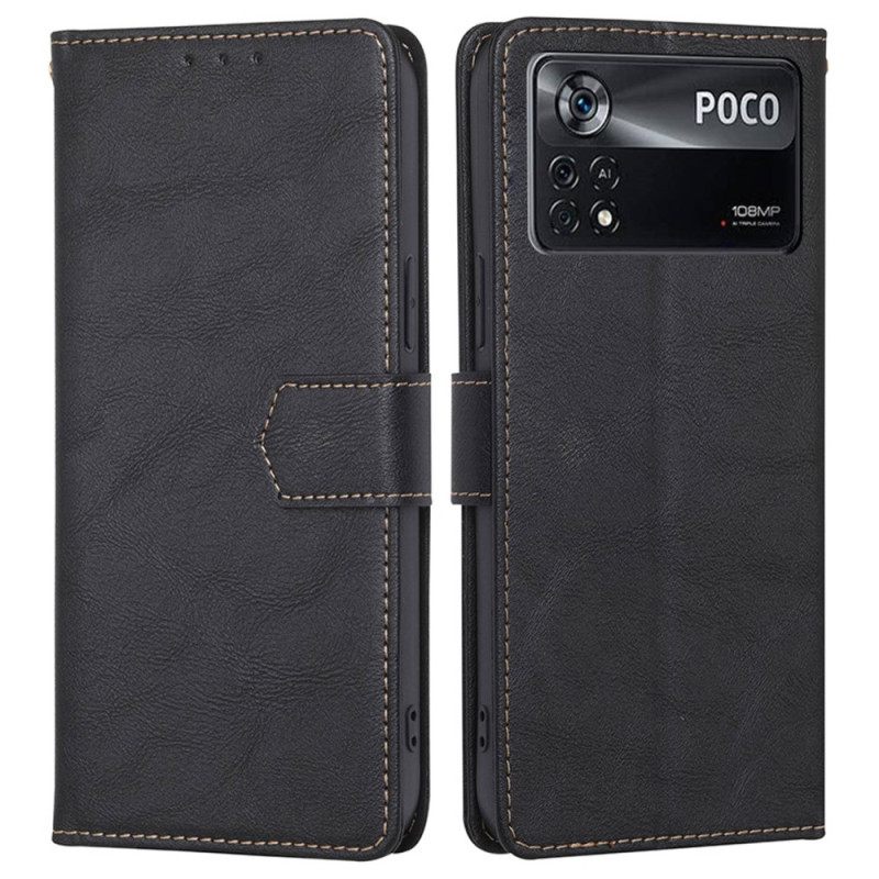 Θήκη Flip Poco X4 Pro 5G Κλασική Rfid