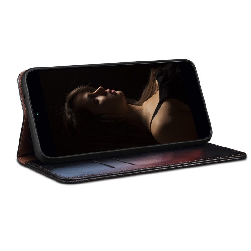 θηκη κινητου Poco X4 Pro 5G Θήκη Flip Κερωμένο Συνθετικό Δέρμα
