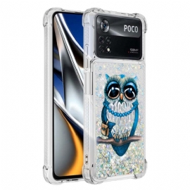 Θήκη Poco X4 Pro 5G Mrs Owl Glitter