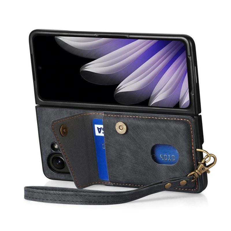 Κάλυμμα Oppo Find N5 Θήκη Καρτών Και Βάση Σιλικόνης