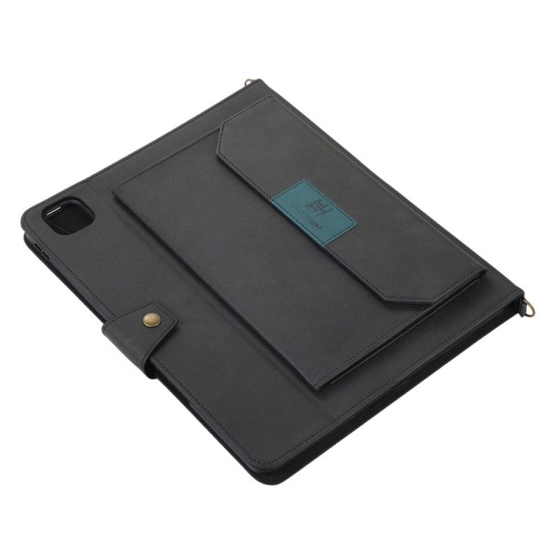Κάλυμμα iPad Pro 12.9" (2021) (2020) (2018) Λουράκι Ώμου Rfid Leather Effect