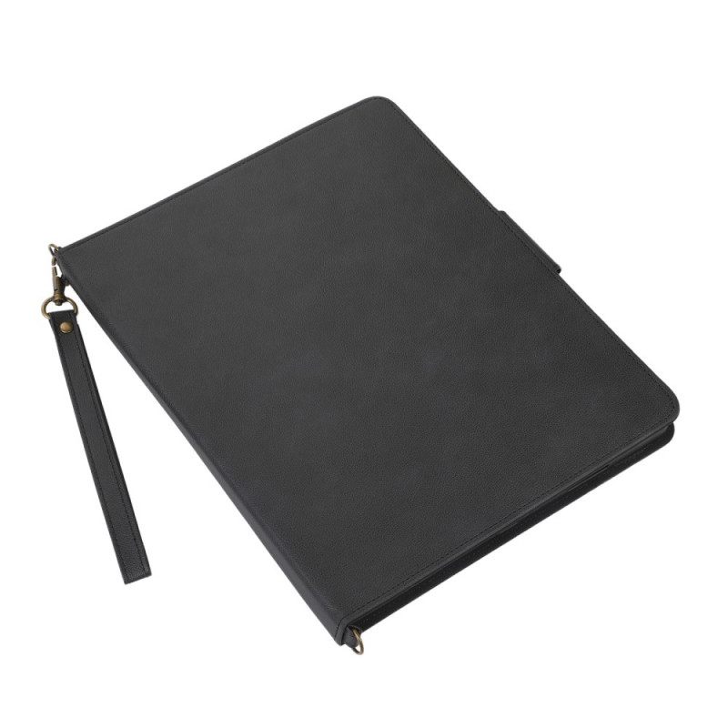 Κάλυμμα iPad Pro 12.9" (2021) (2020) (2018) Λουράκι Ώμου Rfid Leather Effect