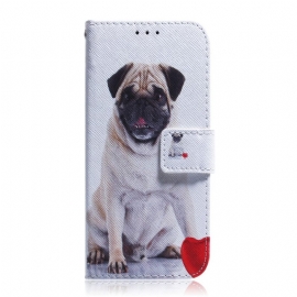 δερματινη θηκη Google Pixel 6 Pug Dog