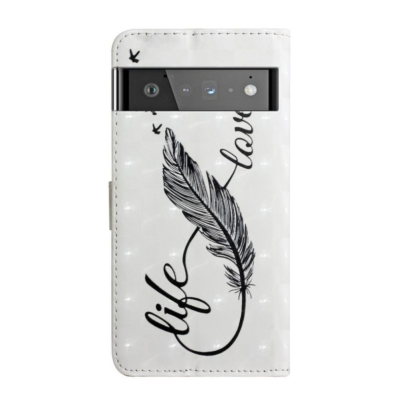 Κάλυμμα Google Pixel 6 Feather Life And Love