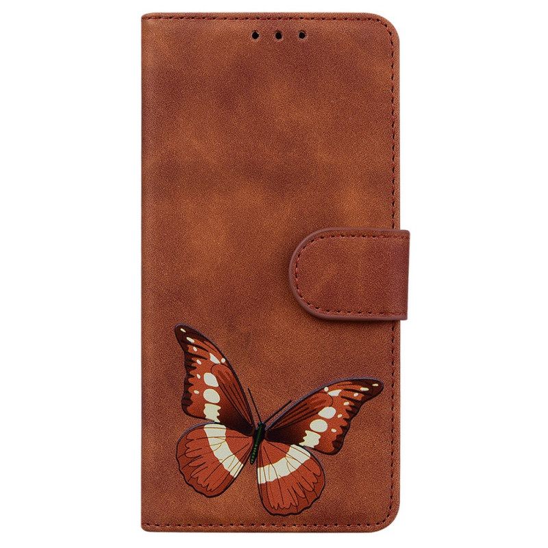 Θήκη Flip Google Pixel 6 Πεταλούδα Skin-touch