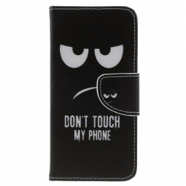 δερματινη θηκη Samsung Galaxy J6 Μην Αγγίζετε Το Τηλέφωνό Μου