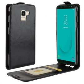 δερματινη θηκη Samsung Galaxy J6 Θήκη Flip Πτυσσόμενο Εφέ Δέρματος