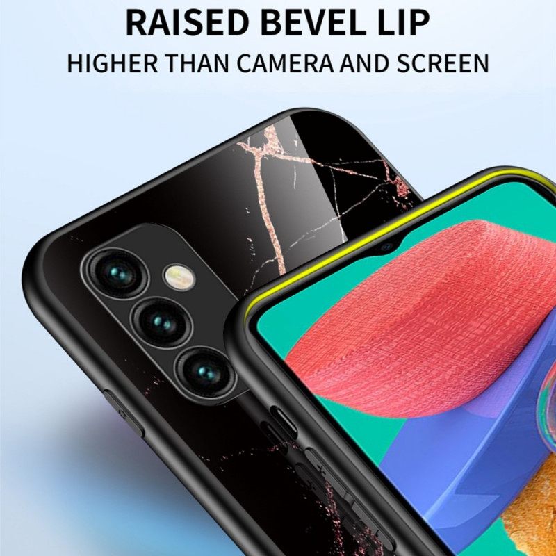 Θήκη Samsung Galaxy M23 5G Γυαλί Με Μαρμάρινα Χρώματα