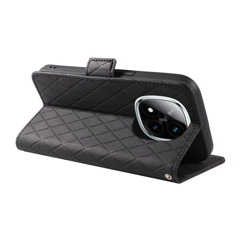 Δερματινη Θηκη Xiaomi Redmi Note 14 Pro Plus 5g Διαμάντια Σιλικόνης