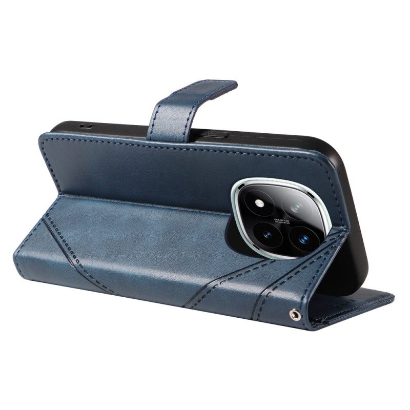 Δερματινη Θηκη Xiaomi Redmi Note 14 Pro Plus 5g Δίχρωμο Ριγέ Strap-on