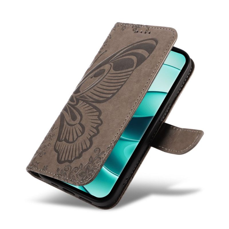 Δερματινη Θηκη Xiaomi Redmi Note 14 Pro Plus 5g Γραφική Πεταλούδα