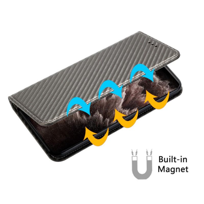 Δερματινη Θηκη Xiaomi Redmi Note 14 Pro Plus 5g Ίνες Άνθρακα Strap-on