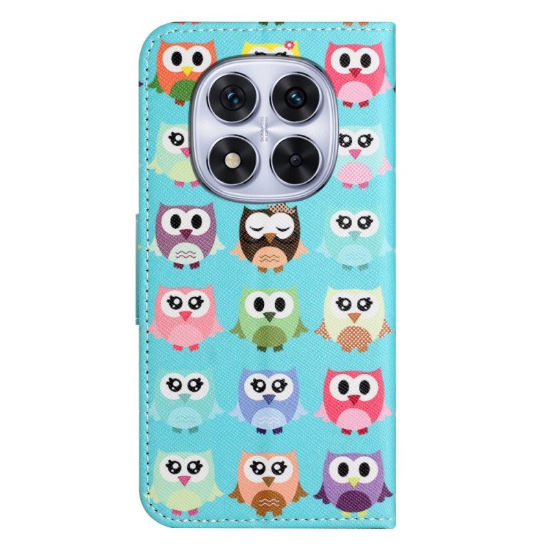 Δερματινη Θηκη Xiaomi Redmi Note 14 Pro Plus 5g Κουκουβάγια Φυλή