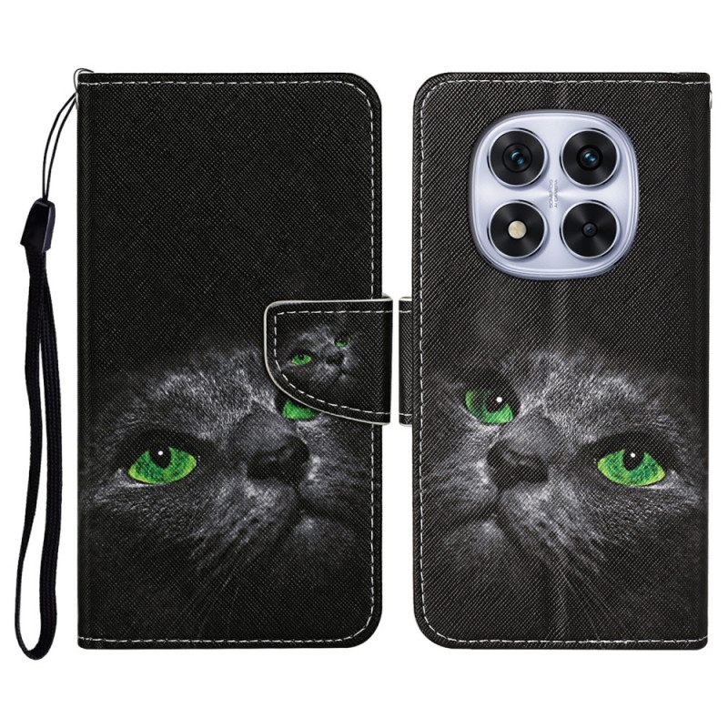 Δερματινη Θηκη Xiaomi Redmi Note 14 Pro Plus 5g Μαύρη Γάτα