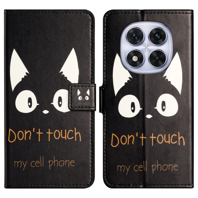 Δερματινη Θηκη Xiaomi Redmi Note 14 Pro Plus 5g Μην Άγγιξε Το Κινητό Μου