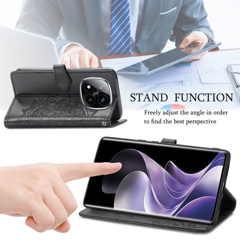 Δερματινη Θηκη Xiaomi Redmi Note 14 Pro Plus 5g Μπαρόκ Μάνταλα