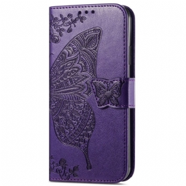 Δερματινη Θηκη Xiaomi Redmi Note 14 Pro Plus 5g Μπαρόκ Πεταλούδα