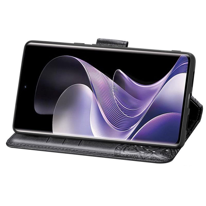 Δερματινη Θηκη Xiaomi Redmi Note 14 Pro Plus 5g Μπαρόκ Πεταλούδα