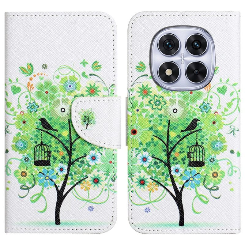 Δερματινη Θηκη Xiaomi Redmi Note 14 Pro Plus 5g Πράσινο Δέντρο Σιλικόνης