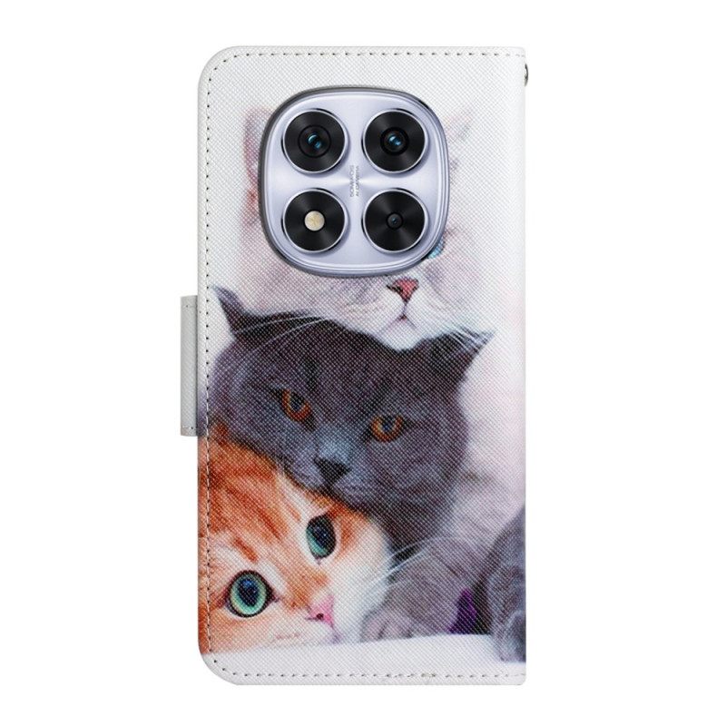 Δερματινη Θηκη Xiaomi Redmi Note 14 Pro Plus 5g Τρεις Γάτες