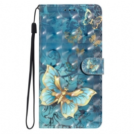 Δερματινη Θηκη Xiaomi Redmi Note 14 Pro Plus 5g Τρισδιάστατες Πεταλούδες