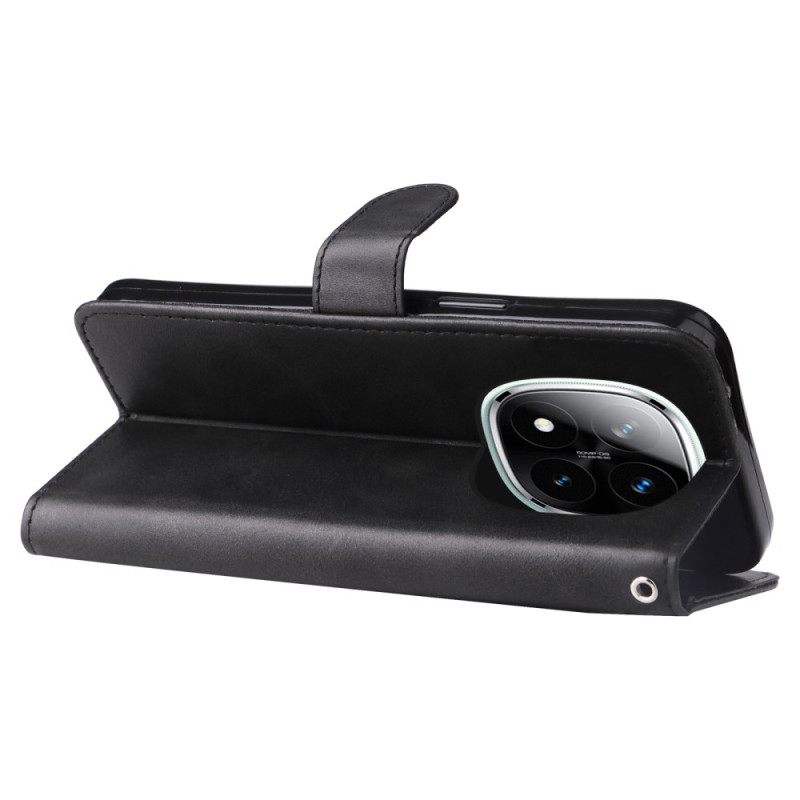 Δερματινη Θηκη Xiaomi Redmi Note 14 Pro Plus 5g Τσέπη Με Φερμουάρ Σιλικόνης