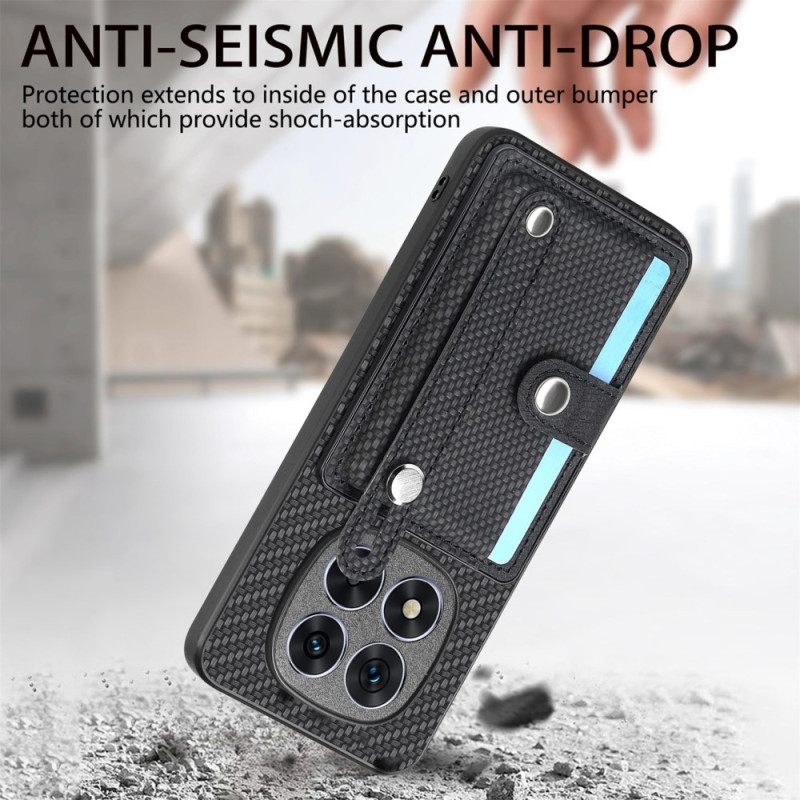 Κάλυμμα Xiaomi Redmi Note 14 Pro Plus 5g Με Θήκη Καρτών Και Χειροκίνητο Ιμάντα