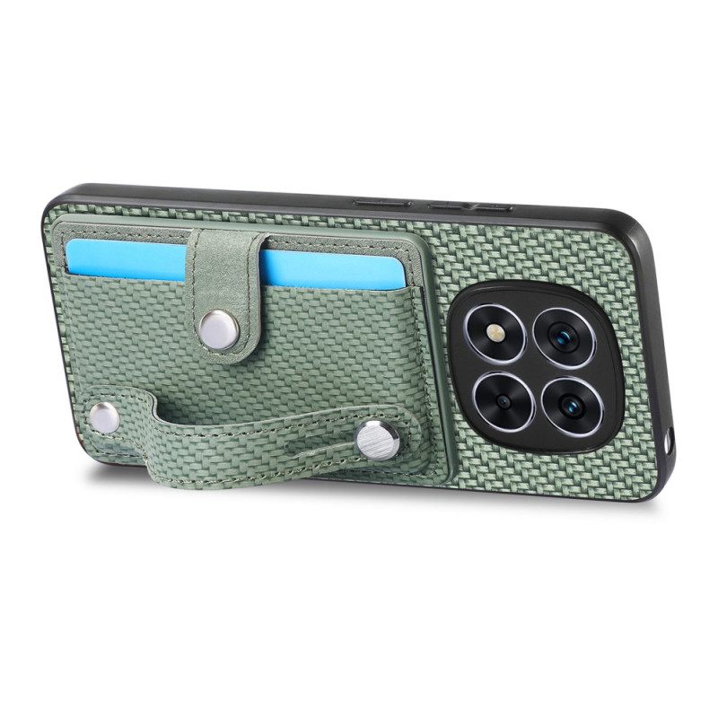 Κάλυμμα Xiaomi Redmi Note 14 Pro Plus 5g Με Θήκη Καρτών Και Χειροκίνητο Ιμάντα