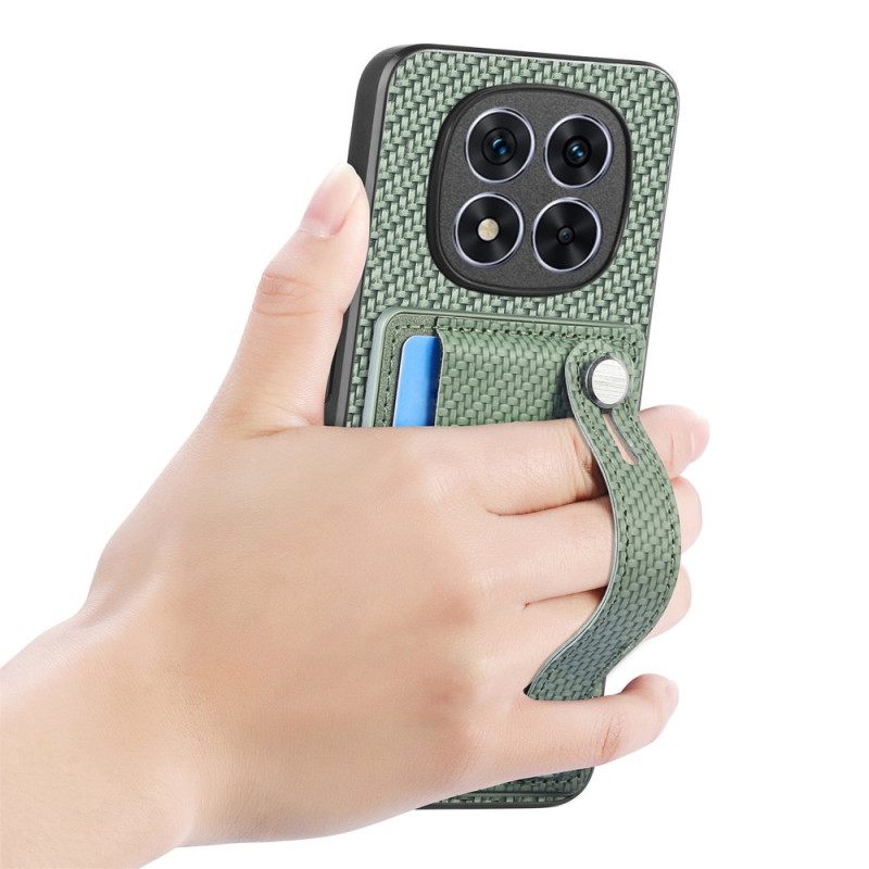 Κάλυμμα Xiaomi Redmi Note 14 Pro Plus 5g Με Θήκη Καρτών Και Χειροκίνητο Ιμάντα