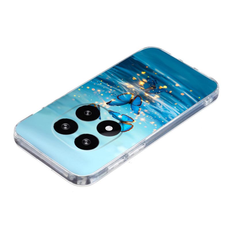 Κάλυμμα Xiaomi Redmi Note 14 Pro Plus 5g Μπλε Πεταλούδες