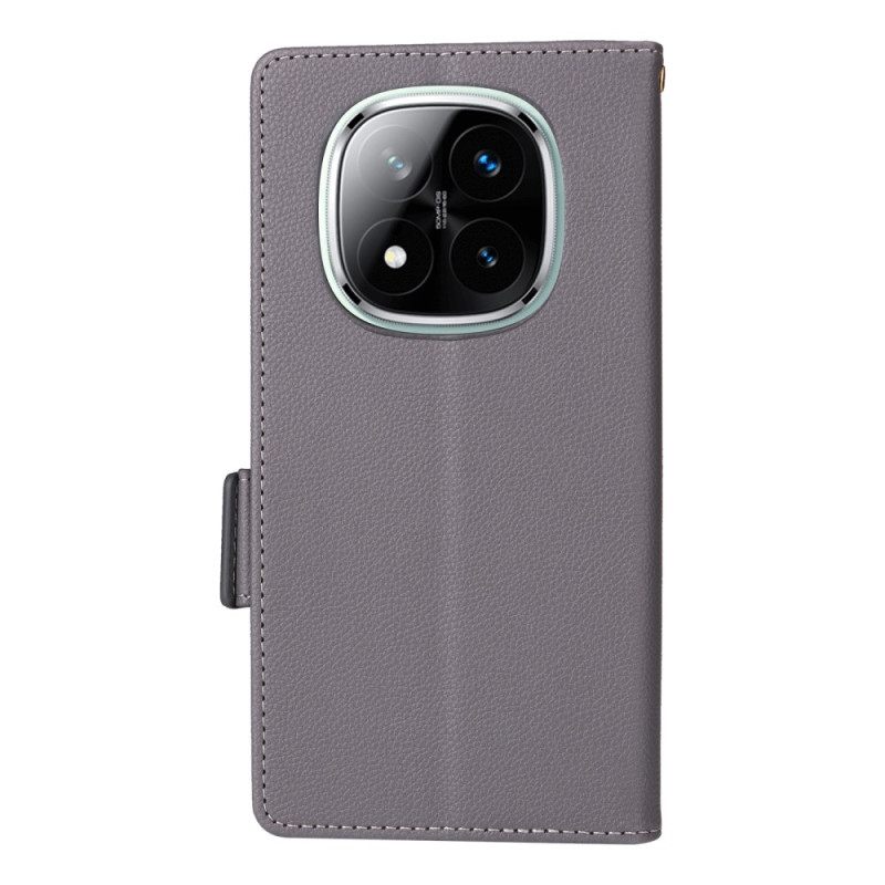 Θηκη Κινητου Xiaomi Redmi Note 14 Pro Plus 5g Θήκες Κινητών Ανάγλυφη Επιφάνεια Με Λουράκι