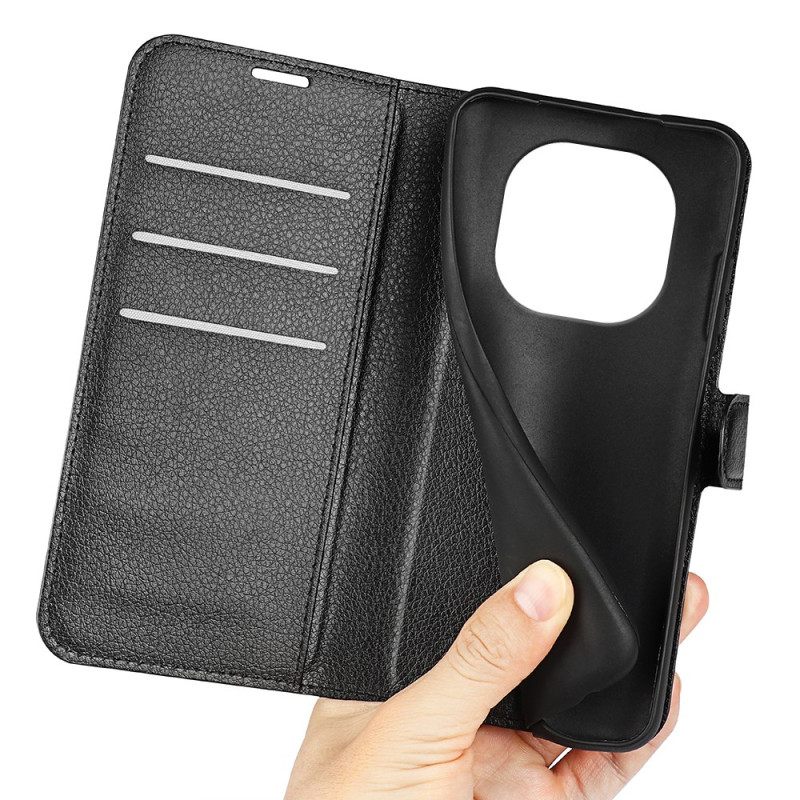 Θηκη Κινητου Xiaomi Redmi Note 14 Pro Plus 5g Θήκες Κινητών Κλασικό Δέρμα Από Λίτσι (faux Δέρμα)