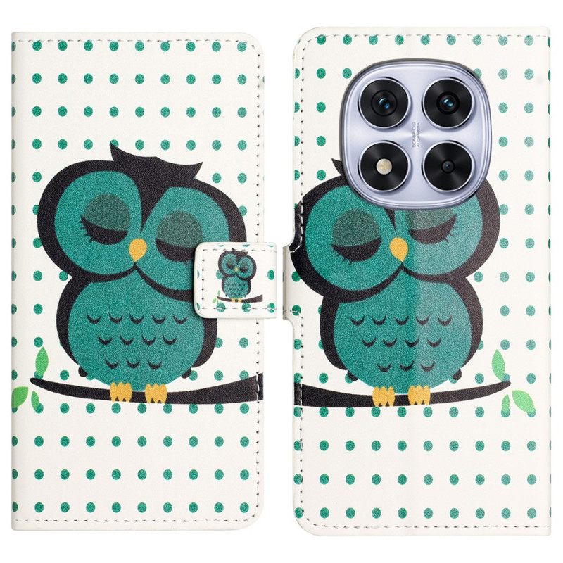 Θηκη Κινητου Xiaomi Redmi Note 14 Pro Plus 5g Θήκες Κινητών Κοιμισμένη Κουκουβάγια