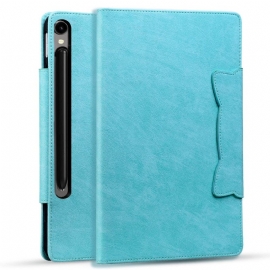 Δερματινη Θηκη Samsung Galaxy Tab S10 Fe Plus Κούμπωμα Γάτας