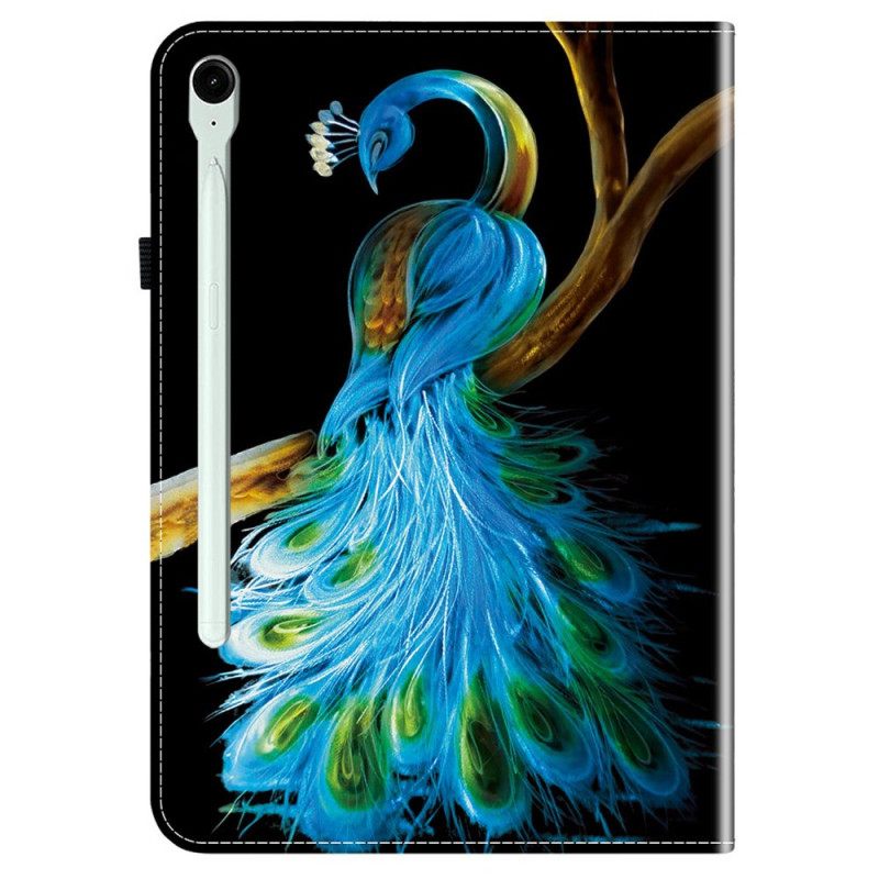 Δερματινη Θηκη Samsung Galaxy Tab S10 Fe Plus Παγώνι